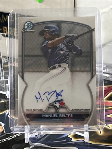2023 Bowman Chrome Auto CPA-MB Manuel Beltre Toronto Blue Jays
