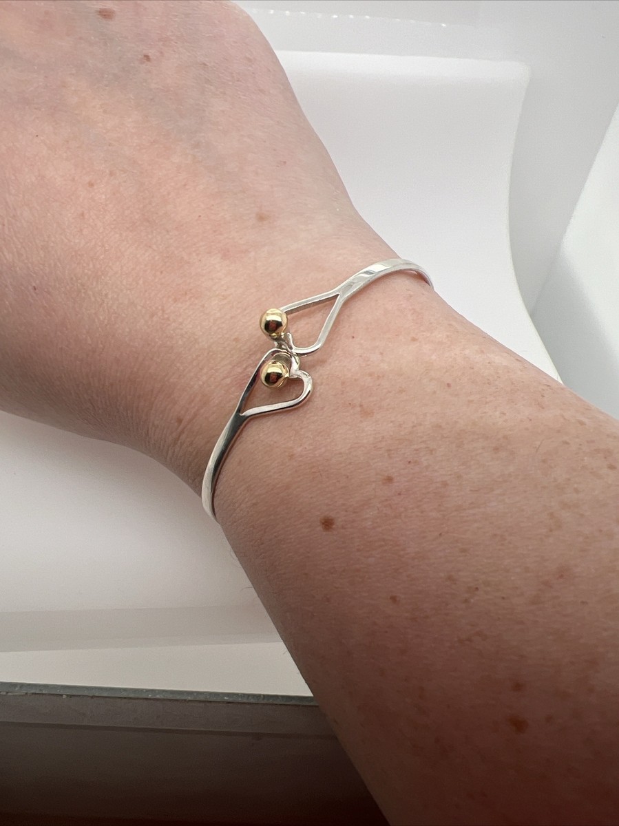 Vintage Tiffany & Co. Sterling Silver 18K Double Heart Vintage Tiffany & Co. Sterling Silver 18K Double Heart
