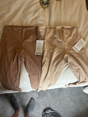 Lot Of 2 Lululemon Align HR Pant 25  Size 8 Dusty Clay Contour DUCL CNTR