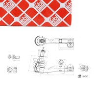 febi Spurstangenkopf FüR BMW 2Er G42 3Er G20 G21 4Er G23 G22 G26 Vorne Rechts