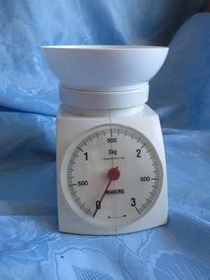 Küchenwaage exacta Back- und Haushaltswaage 3 kg analog mit Zuwiegeeinrichtung
