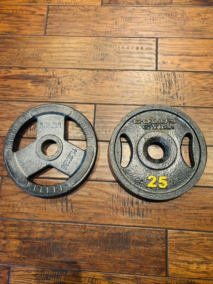 Combo de placa de peso olímpica - 2 pares de 35 lb y 25 lb y 4 pares de 10 lb y 5 lb Foto 3 de 4