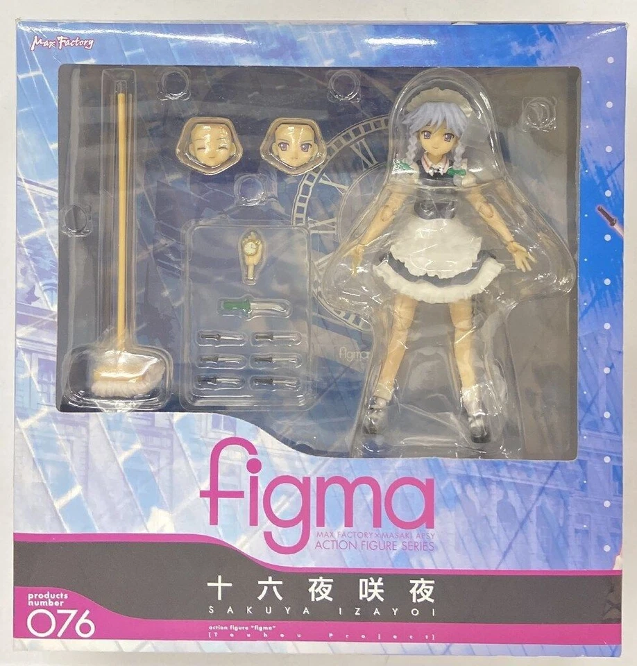 Figura de acción Figma Touhou Project Sakuya Izayoi Max usada de fábrica Japón Foto 3 de 4