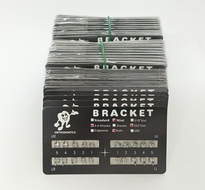 50Sets Dental Orthodontic MIM Monoblock Metal Brackets Mini Roth 022 345 hooks