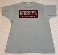 Vintage 1980s Hershey’s Milk Chocolate Bar Single Stitch USA Made Shirt Size L