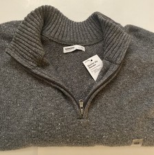 Sonoma Goods for Life Men  s B T Gray Quarter Zip Sweater Size 4XB New with Tags