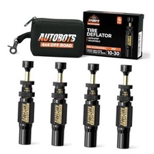 Adjustable Tire Deflator Kit 10-30 PSI Screw-on Auto-Stop Air Down Tire 4pcs