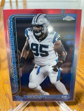 Derrick Brown 2025 Topps Chrome Red, White & Blue Refractor 