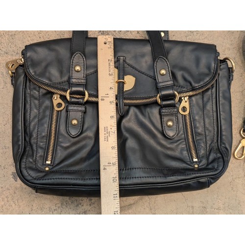 VTG Marc Jacobs Petal To The Metal Voyager Satchel/Crossbody Purse Black - Picture 15 of 16