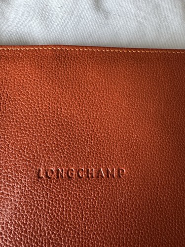 Gorgeous Longchamp Burnt Orange leather Laptop/document Case - Bild 2 von 5