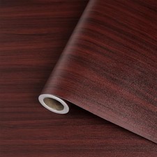 Contact Paper Wood Peel and Stick 12"x160" Dark Red Brown Wood 12" x 160"
