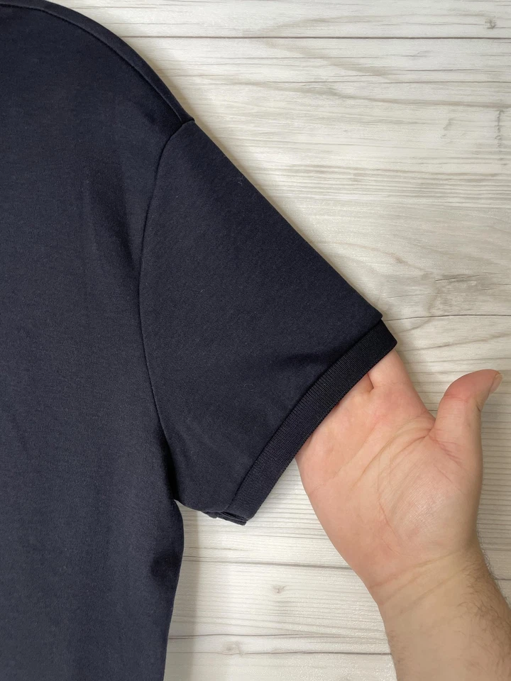 Polo Lands' End Niños Grande 14-16 Azul Marino Manga Corta Uniforme Escolar Foto 3 de 4