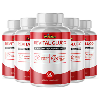 Revital Gluco- Blood Support/Day & Night - 5 Bottles- 300 Capsules