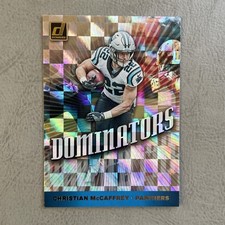 2019 Panini Donruss Dominators Christian McCaffrey DOM-17 Nr. Mt.-Mt. Raw. Used