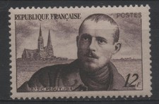 FRANCE 1950 : N° 865  CHARLES PÉGUY ET CATHÉDRALE DE CHARTRES -  NEUF** TTB