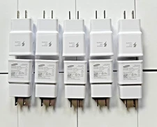 Samsung OEM Fast Adaptive Charger EP-TA20JWE Travel Block | LOT of 10,20,50 Bulk