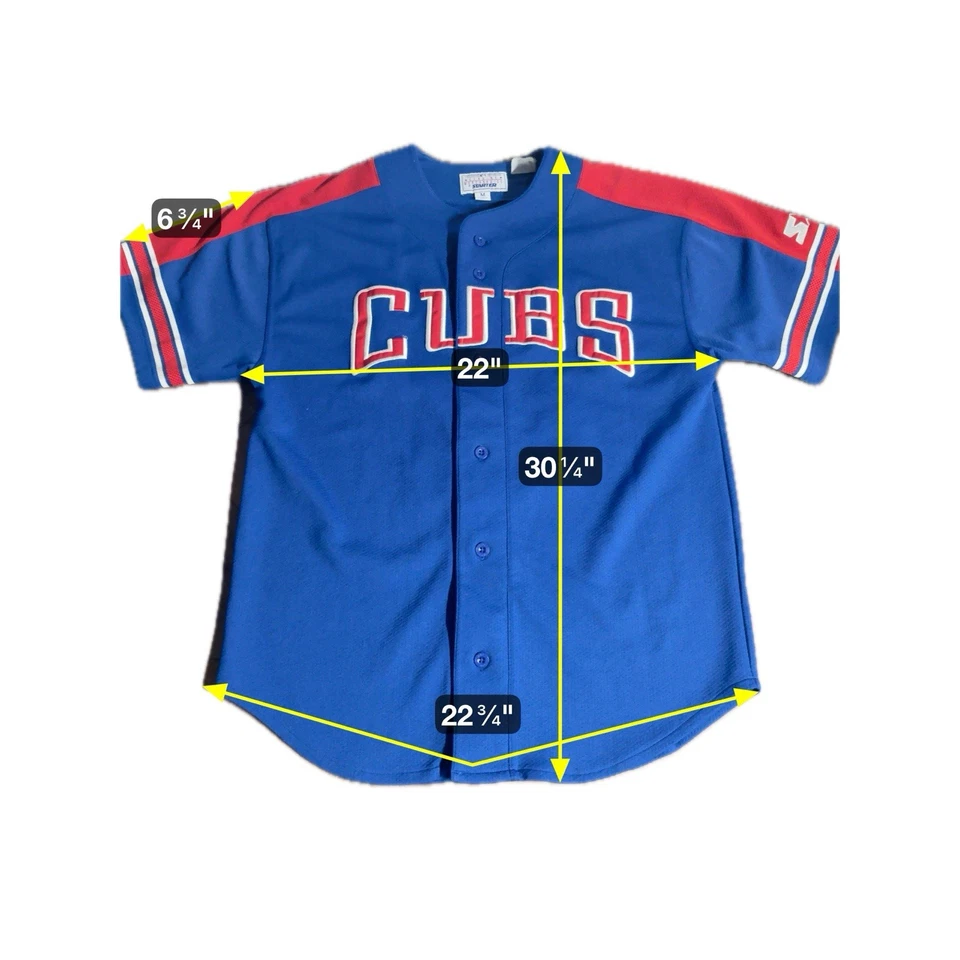Camiseta deportiva de béisbol vintage para hombre MEDIANA Starter x MLB Chicago Cubs SAMMY SOSA #21 Foto 2 de 4