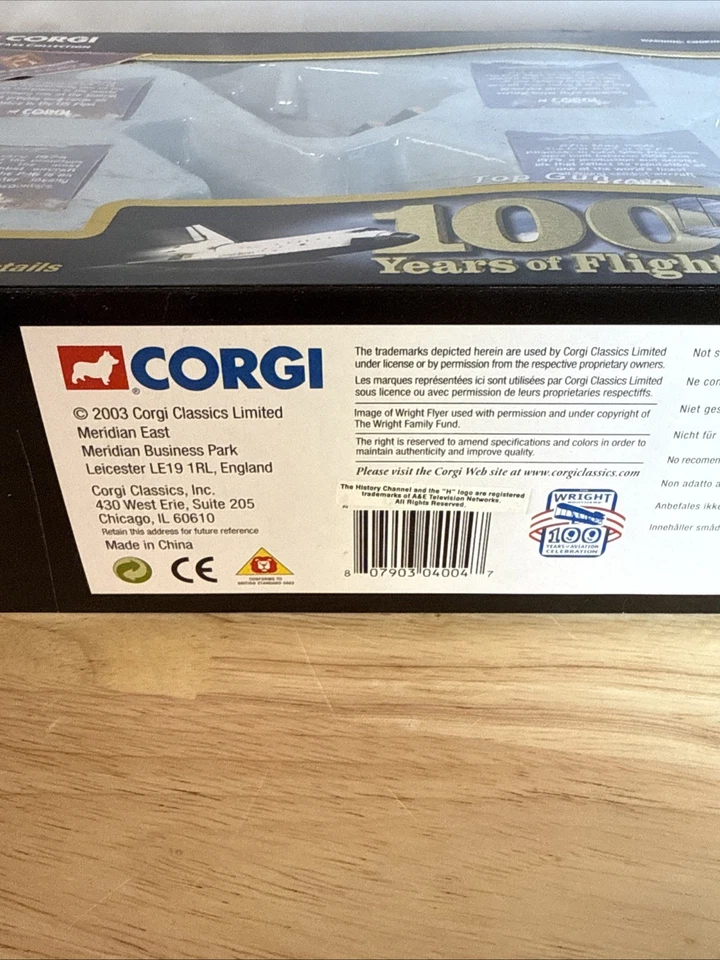 100 Years of Flight Topgun Airplane Set Corgi Showcase Collection New - Image 3 of 4