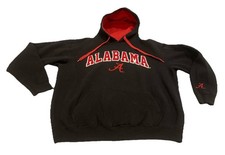 ALABAMA CRIMSON TIDE Roll Tide SWEATSHIRT Hoodie Size LARGE Black