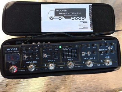 MOOER BLACK TRUCK Multi Effects Pedal Guitar FX Unit and power supply