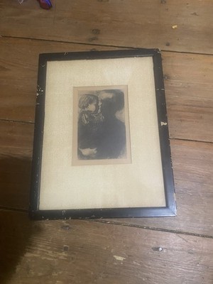 Kathe Kollwitz Mother With Child Framed Vintage Frame