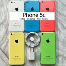 Classic Apple iPhone 5c 8GB 16GB 32GB Unlocked New Battery