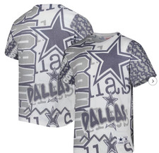 NEW Dallas Cowboys Mitchell & Ness Jumbotron 2.0 T-Shirt - White 2X-Large