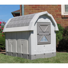 Insulated Dog House Large Doghouse Winter Dog Palace Med to Large Breed Grey