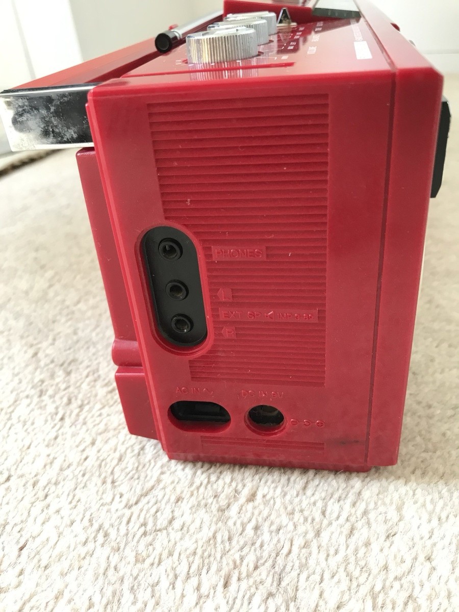 National/Panasonic RX-F2F Red 4band radio Radio Cassette Player