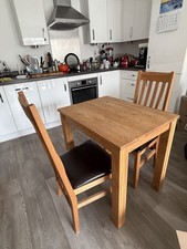 Minsk 60cm Small Solid Oak Dining Table Top Furniture Kitchen Dining Room