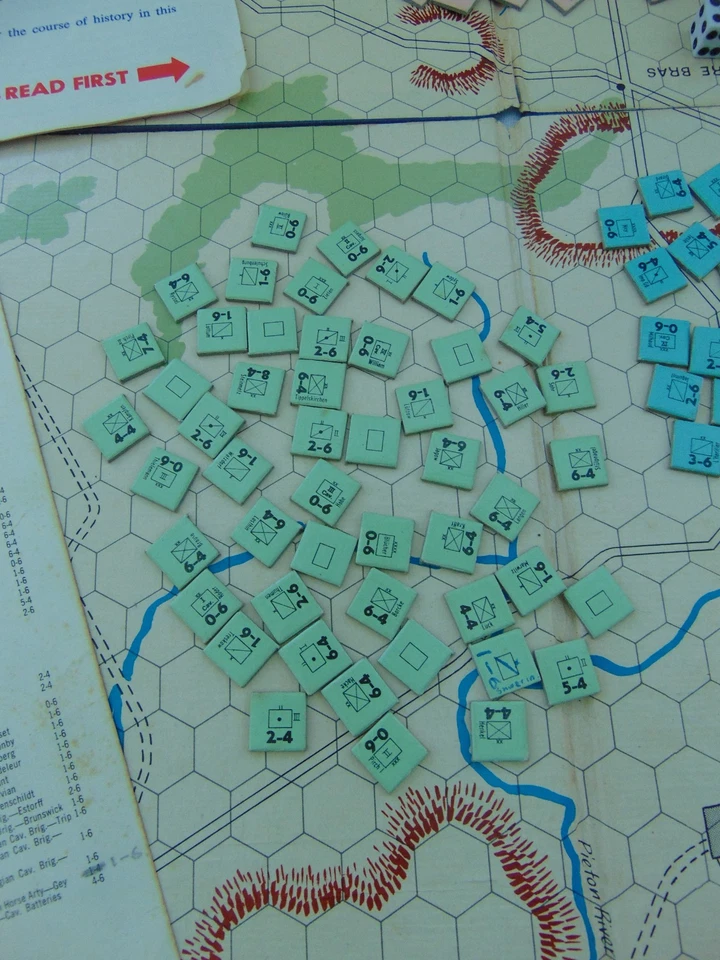 Vintage 1962 Avalon Hill WATERLOO Napoleonic Campaign Board Game - Complete - Image 3 of 4