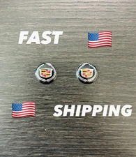 NEW CADILLAC 2pcs - 14mm Key Fob Emblem Sticker Remote Badges FREE SHIPPING USA
