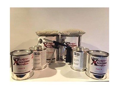 Spray-On Bedliner Kit 3.0 Gallon with Spray Gun - Durable Textured, UV & Rust...