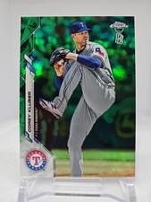 2020 Topps Chrome Ben Baller Corey Kluber 16/99 Green Refractor 41 Texas Rangers