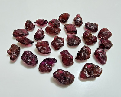 11-13 mm Roh Rosa Granat Grob 25 Stück Lose Edelsteine Herstellung Für Schmuck