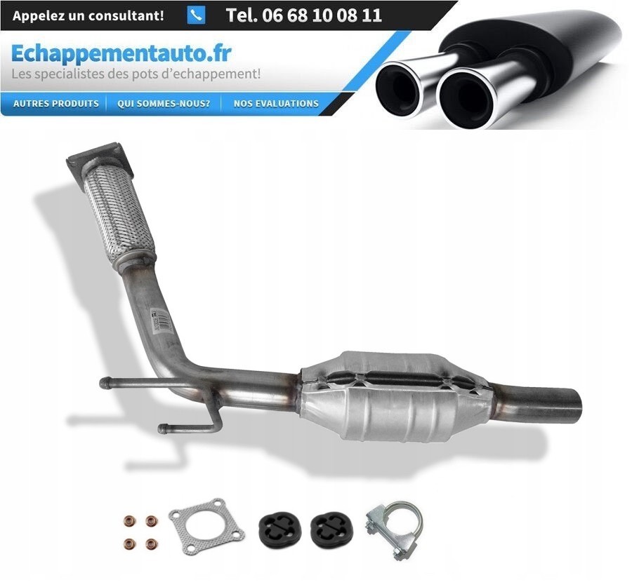 Catalyseur en acier robuste pour motorisation 1.9 Skoda et VW Caddy