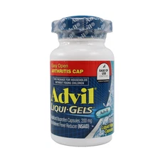 Advil Easy Open Cap Pain Reliever/Fever Reducer Ibuprofen 160 Gelcaps EXP 12/25