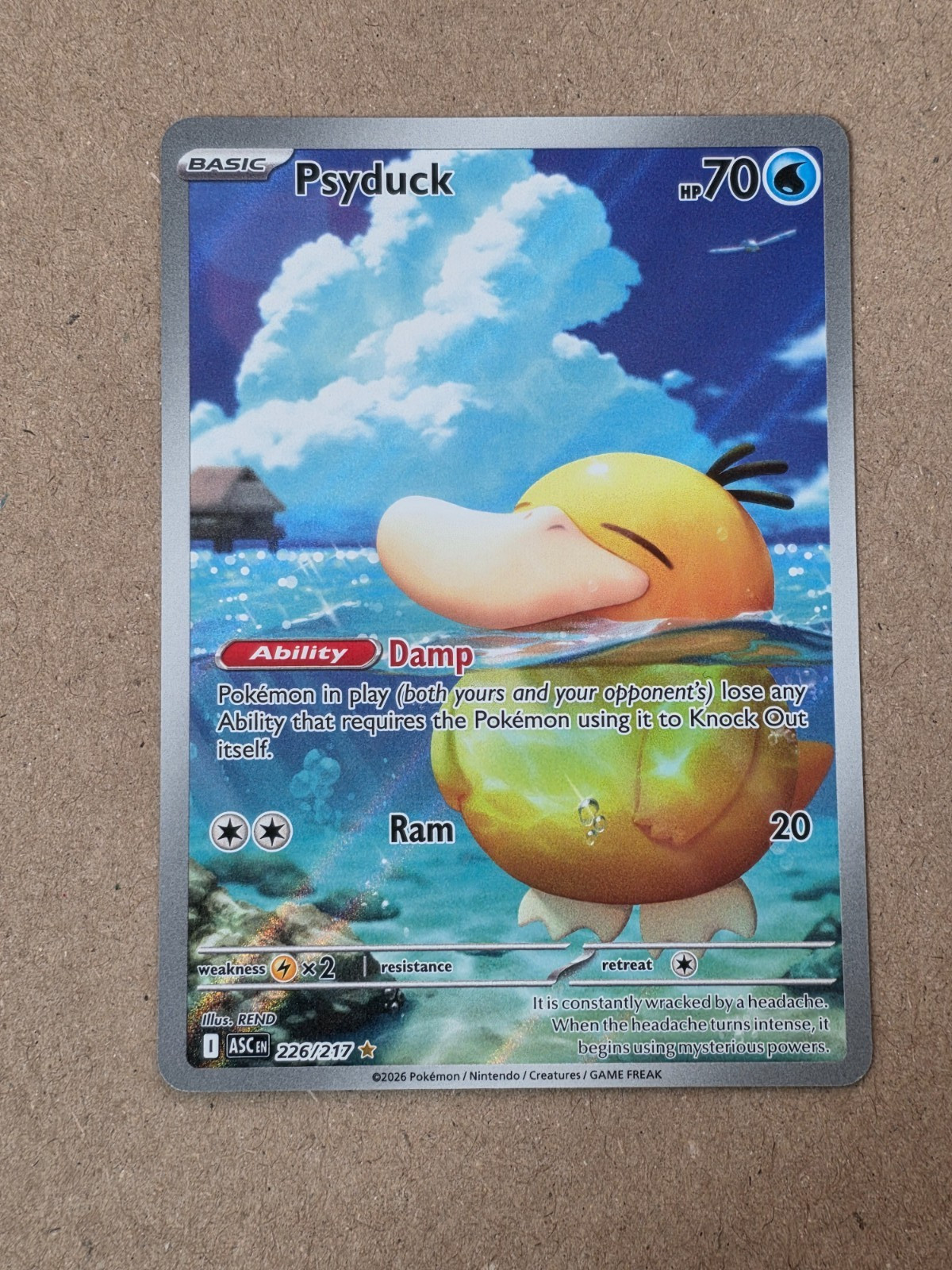 Psyduck 226/217 Illustration Rare Ascended Heroes Pokémon TCG