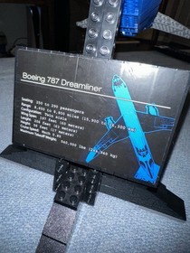 LEGO Boeing 787 Dreamliner 10177 Advanced Models Set with Stand & Manuals