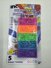 Fruit Scented Erasers Pack Of 5