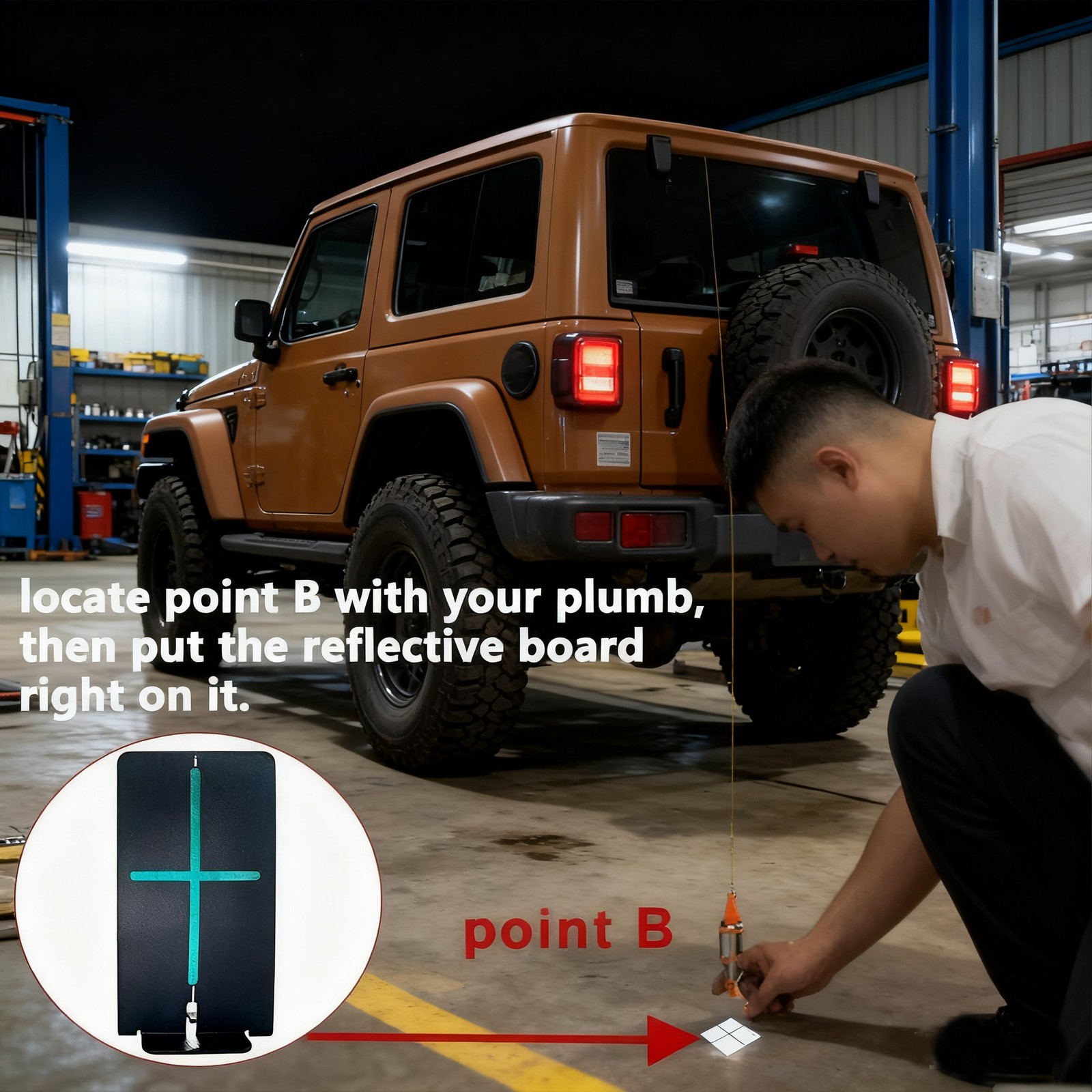 US STOCK ADAS Calibration Tool Reflective Board for Vehicle Centerline Alignment