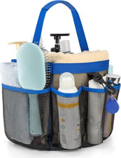 Mesh Shower Caddy Portable for College Dorm Room Essentials with 8-Pocket Large