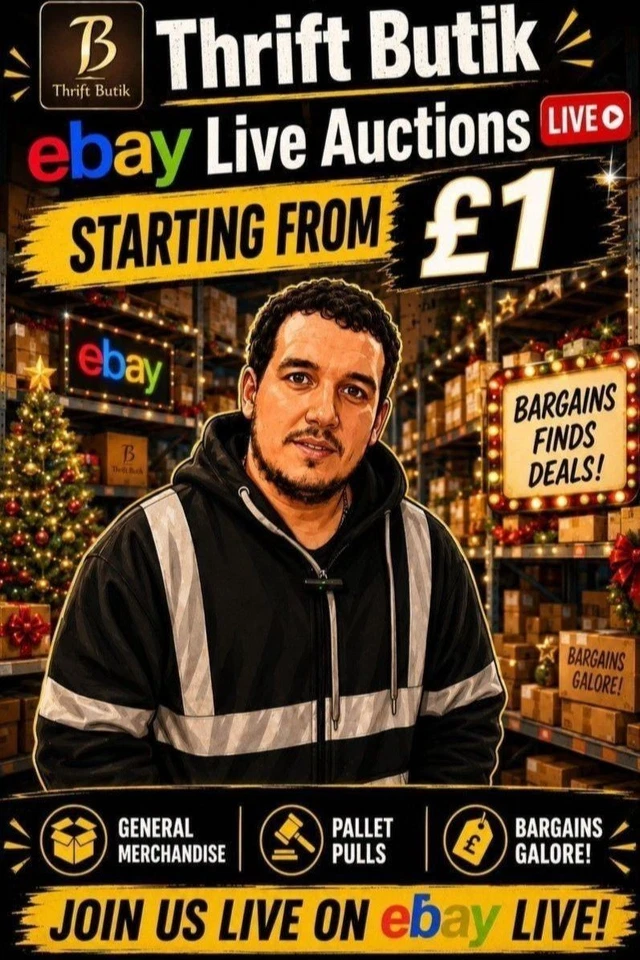 £1 Start Live Auctions With Richard – General Merch, Pallet Pulls & Bargain