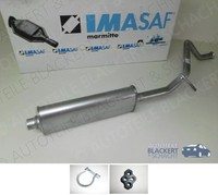 Imasaf Auspuff Mitteltopf + Anbauteile für Citroen / Peugeot C4 + Coupe 307 + CC