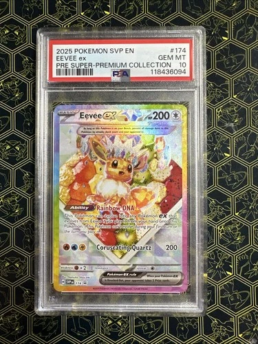 2025 POKEMON SVP EN-SV BLACK STAR PROMO #174 EEVEE EX PSA 10