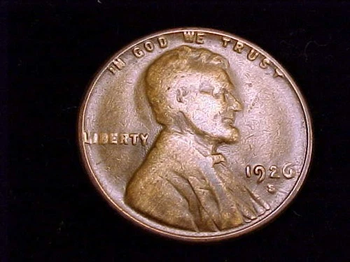 1926-S Lincoln Cent, Very Good Grade