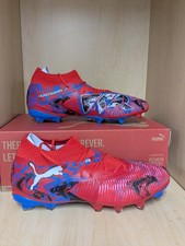 Puma Future 8 Match PlayMKR FG/AG Soccer cleats, Red/Blue/Black, 108749-01
