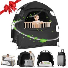 Sleep Tent for Pack N Play, Baby Sleep Tent One-Click Assembly Effective Ligh...