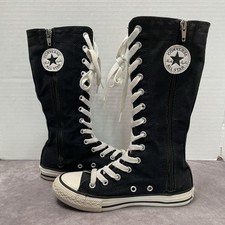 Converse Chuck Taylor All Star XX Hi Shoes Youth Size 1 Black Mid Calf Sneakers