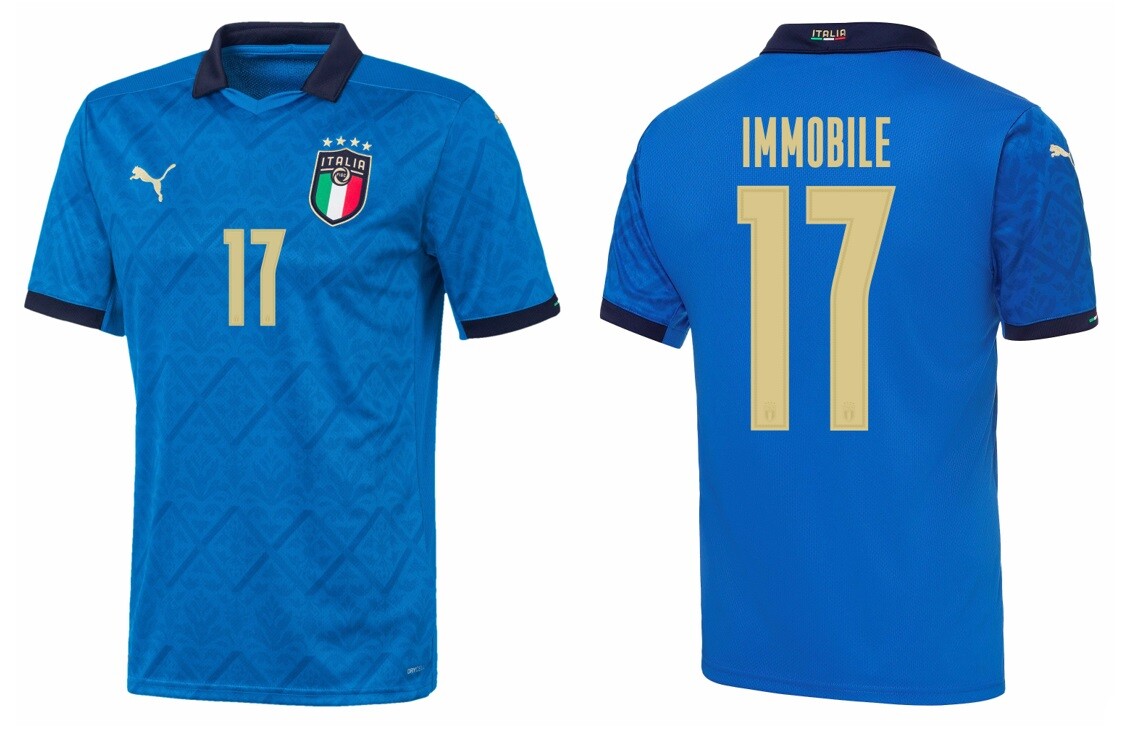 Maglia PUMA Italia 2020 2021 EM Home Immobile 17 I EURO Italy ITALIA  Azzurri